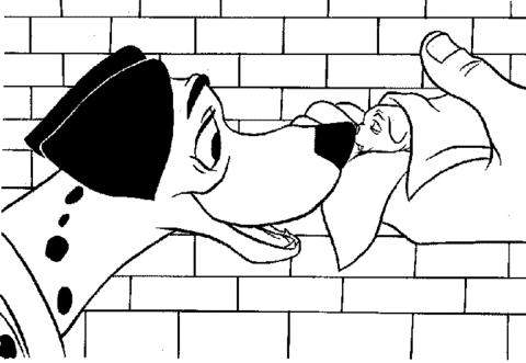 Pongo And His Baby  Coloring Page